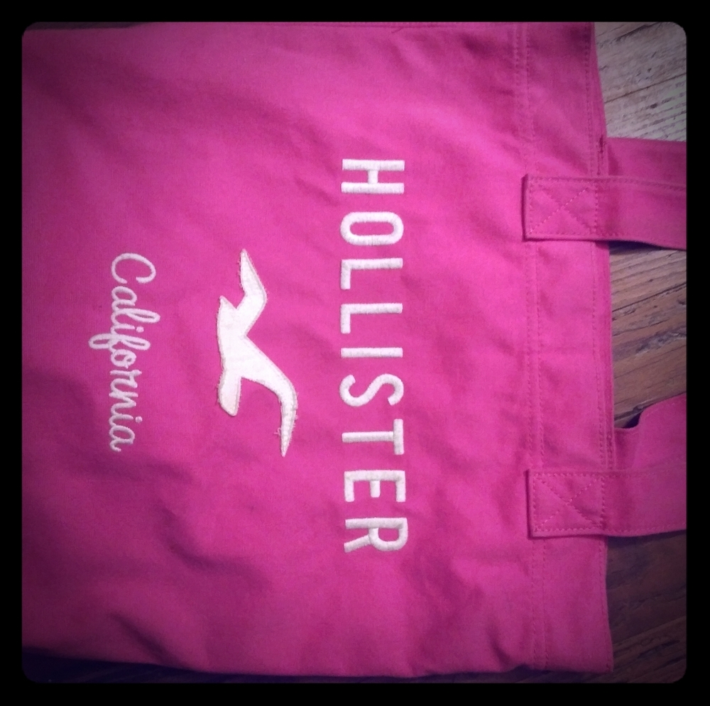 Pink Hollister bag